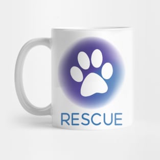 Rescue Pawprint Mug